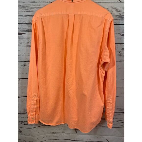 Men's Ralph Lauren Orange Long Sleeve Shirt XL - Picture 8 of 8